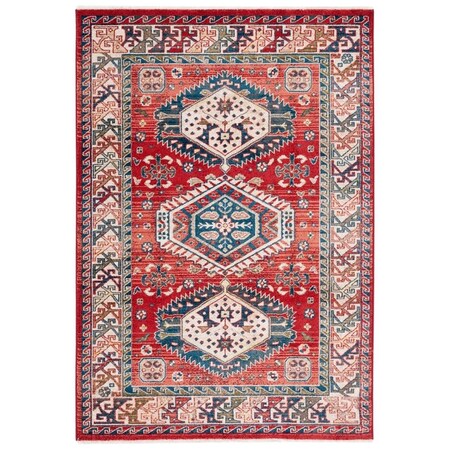 Safavieh 5 ft. 1 in. x 7 ft. 5 in. Kashan Power Loomed Area Rug Rust & Ivory KSN353P-5